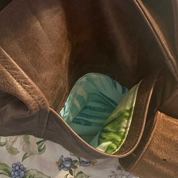 Satchel Brand Large Heidi Leather Mustang Limited Chocolate Crossbody Hobo Bag - Picture 9 of 10